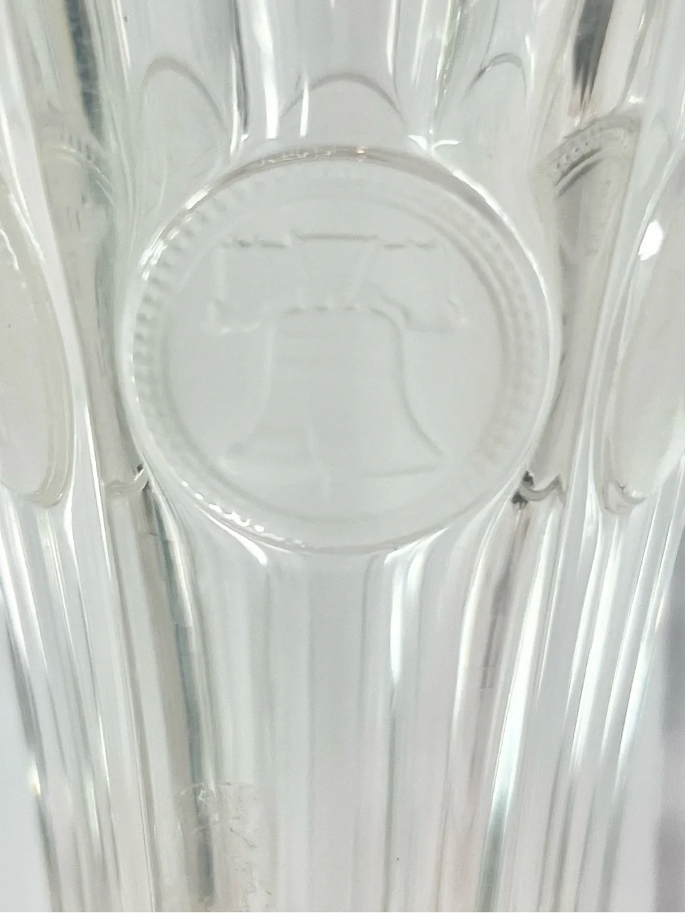 Vintage Fostoria Clear Coin Glass Bud Vase - 8